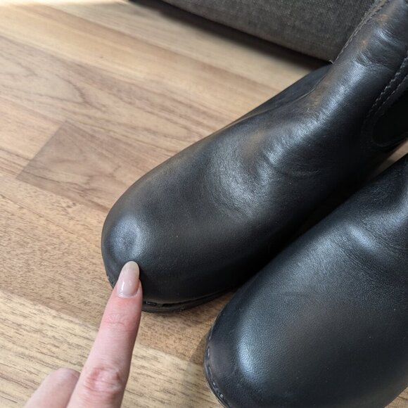 No. 6 Store Leather Clog Boots | Handmade Classic | Black - Picture 8 of 13